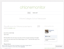 Tablet Screenshot of ohlonemonitor.wordpress.com