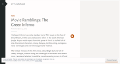 Desktop Screenshot of littlesausage.wordpress.com