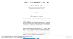 Desktop Screenshot of fondazioneip.wordpress.com