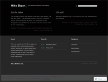 Tablet Screenshot of mikesheen.wordpress.com