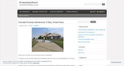 Desktop Screenshot of drivewaysandmore.wordpress.com