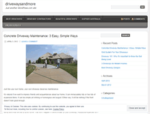 Tablet Screenshot of drivewaysandmore.wordpress.com