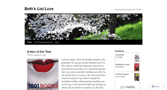 Desktop Screenshot of bethslistlove.wordpress.com