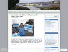 Tablet Screenshot of albanytoday.wordpress.com