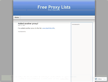 Tablet Screenshot of freeproxy.wordpress.com