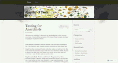 Desktop Screenshot of anarchyoftaste.wordpress.com