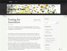 Tablet Screenshot of anarchyoftaste.wordpress.com