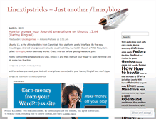 Tablet Screenshot of linuxtipstricks.wordpress.com