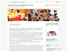 Tablet Screenshot of getfitfastandmakeitlast.wordpress.com
