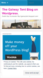 Mobile Screenshot of galwaytent.wordpress.com