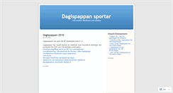 Desktop Screenshot of dagispappan.wordpress.com