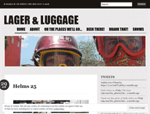 Tablet Screenshot of lagerandluggage.wordpress.com