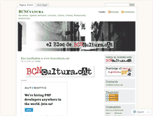 Tablet Screenshot of bcncultura.wordpress.com