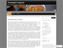 Tablet Screenshot of champagnehangover.wordpress.com