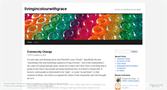 Desktop Screenshot of livingincolourwithgrace.wordpress.com