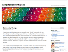 Tablet Screenshot of livingincolourwithgrace.wordpress.com