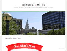 Tablet Screenshot of lexingtonfarmshoa.wordpress.com