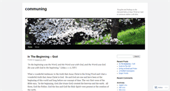 Desktop Screenshot of communing.wordpress.com