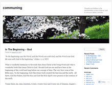 Tablet Screenshot of communing.wordpress.com