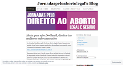 Desktop Screenshot of jornadaspeloabortolegal.wordpress.com