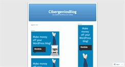 Desktop Screenshot of cibergenios.wordpress.com