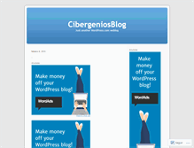 Tablet Screenshot of cibergenios.wordpress.com