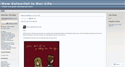 Desktop Screenshot of colouroflife.wordpress.com