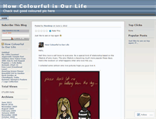 Tablet Screenshot of colouroflife.wordpress.com