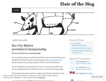 Tablet Screenshot of hairofthehog.wordpress.com