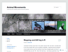 Tablet Screenshot of animalmovements.wordpress.com