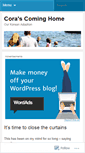 Mobile Screenshot of corascominghome.wordpress.com