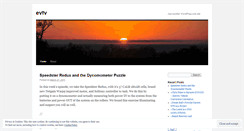 Desktop Screenshot of evtv.wordpress.com