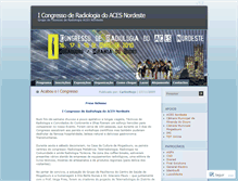 Tablet Screenshot of congressoradiologia.wordpress.com