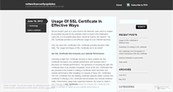 Desktop Screenshot of networksecurityupdates.wordpress.com