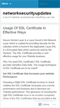 Mobile Screenshot of networksecurityupdates.wordpress.com