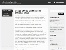 Tablet Screenshot of networksecurityupdates.wordpress.com