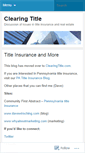 Mobile Screenshot of clearingtitle.wordpress.com