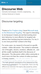 Mobile Screenshot of discourseweb.wordpress.com
