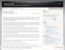 Tablet Screenshot of discourseweb.wordpress.com