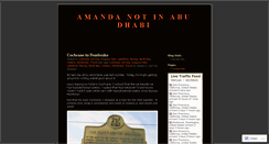 Desktop Screenshot of amandainabudhabi.wordpress.com