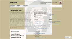 Desktop Screenshot of antiwasp.wordpress.com