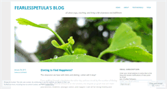 Desktop Screenshot of fearlesspetula.wordpress.com