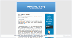 Desktop Screenshot of mahfuz062.wordpress.com