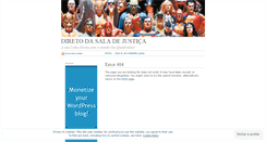 Desktop Screenshot of diretodasaladejustica1.wordpress.com