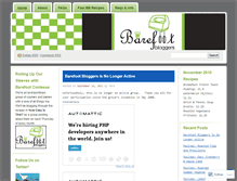 Tablet Screenshot of barefootbloggers.wordpress.com