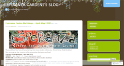 Desktop Screenshot of esperanzagardens.wordpress.com