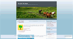 Desktop Screenshot of mylifemyhorse.wordpress.com