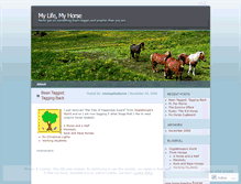 Tablet Screenshot of mylifemyhorse.wordpress.com