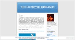 Desktop Screenshot of electrifyingconclusion.wordpress.com