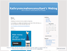 Tablet Screenshot of kathrynmcmahonconsultant.wordpress.com